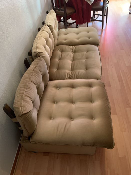 Sofá cama almofadado