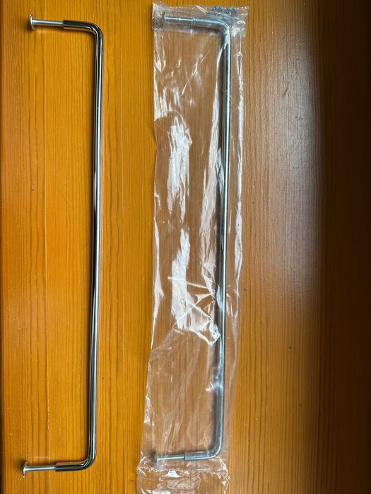 Nowe uchwyty meblowe podłużne, chrom, 320 mm