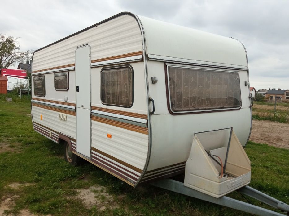 Przyczepa na działkę Hobby, dł 4,8 bez dyszla, transport