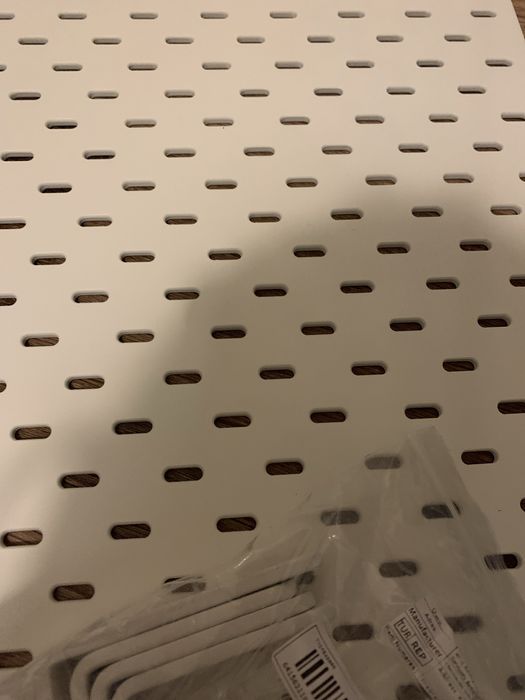 SKÅDIS Wolnostojąca tablica perforowana, skadis ilea, biały, 56x37 cm