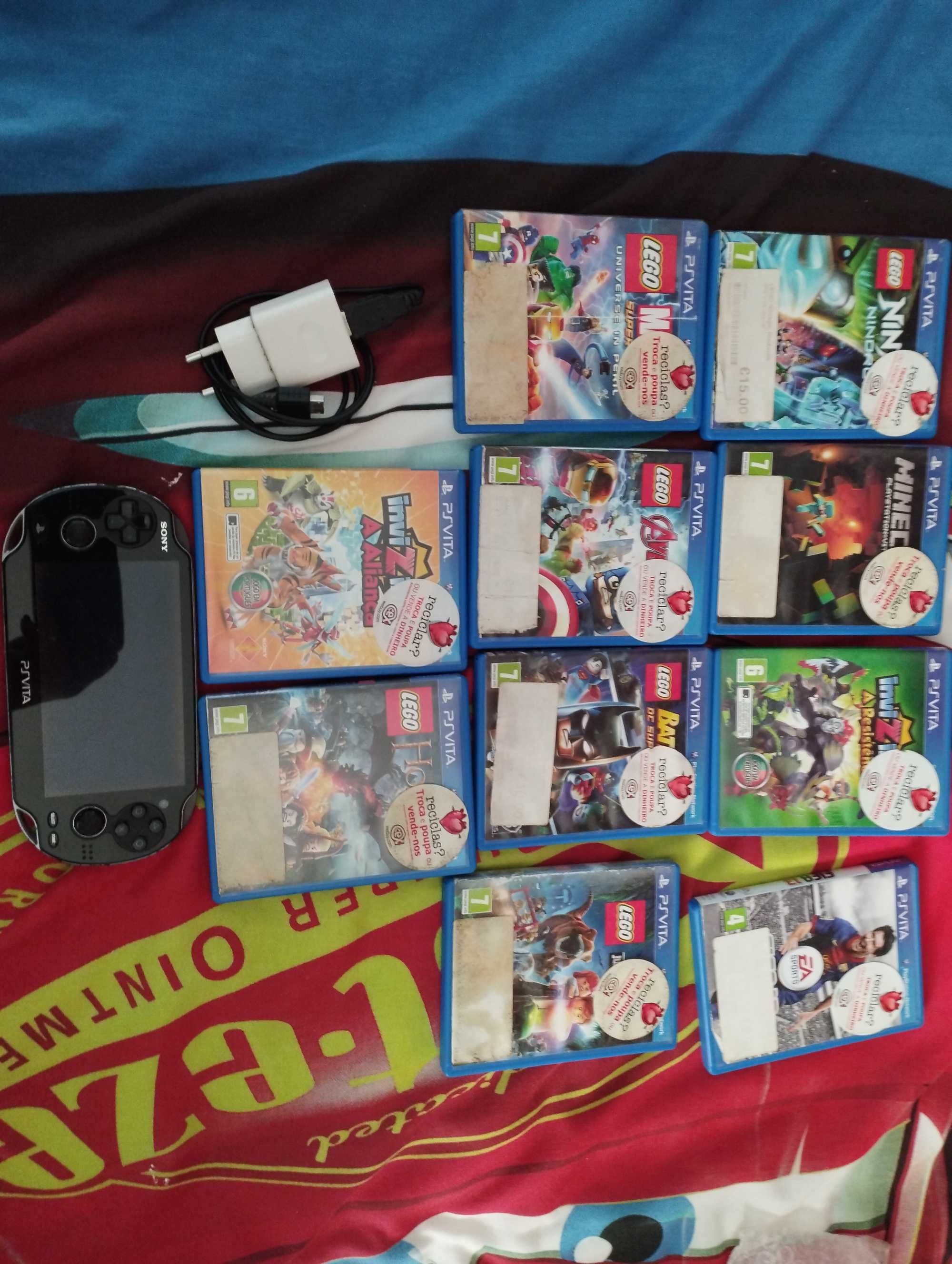 Consola PS Vita com 10 jogos