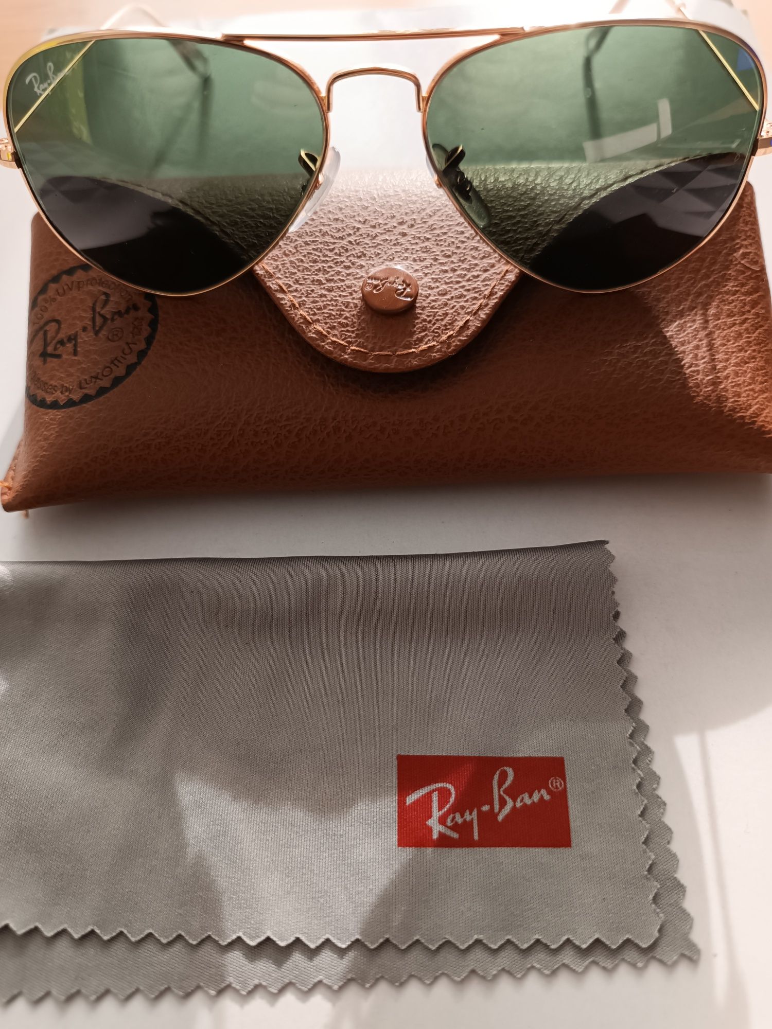 Sprzedam okulary przeciwsłoneczne aviator Ray ban rozmiar 55