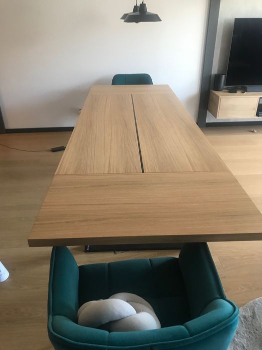 Stół dębowy PIEMONT 180×94 cm, rozkładany do 260 cm, stan bardzo dobry