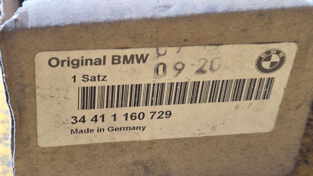 BMW Z1 Z3 E36 Zestaw Szczęk Hamulcowych 1.160 729 Nowe Oryginał BMW
