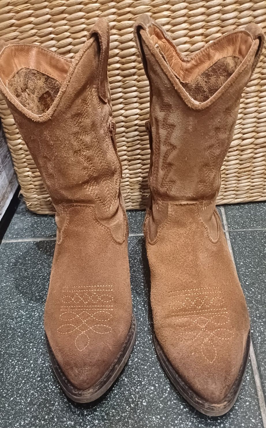 Botas Texanas camurça