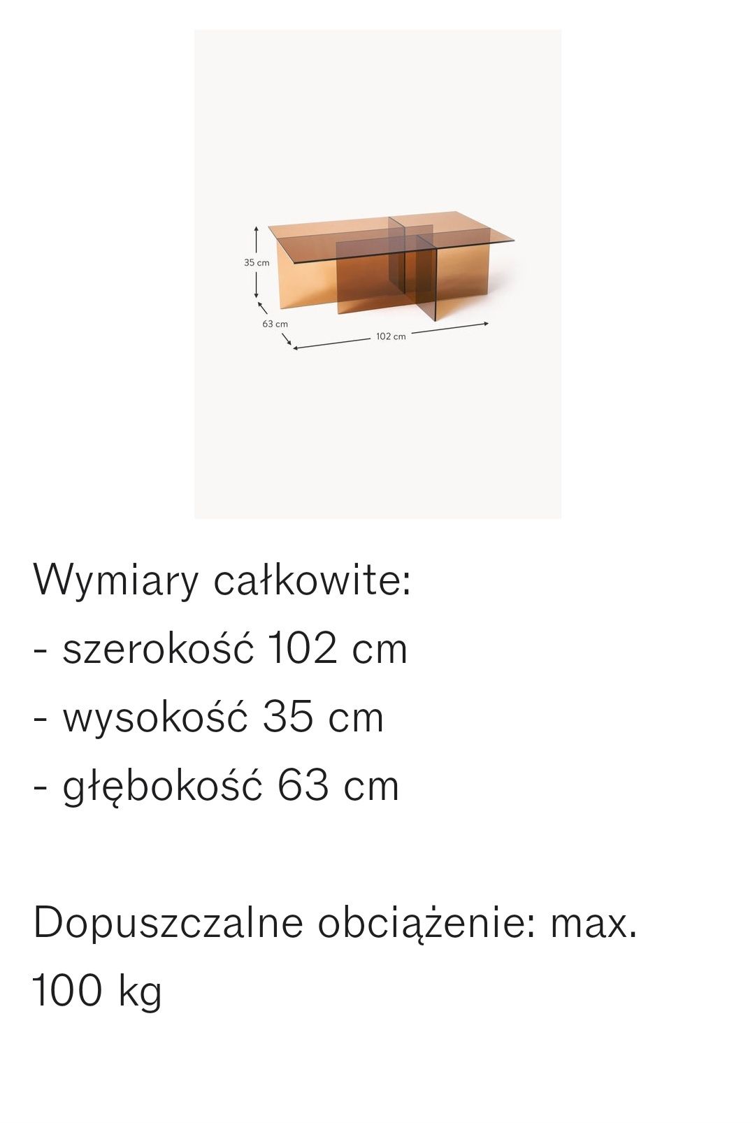 Stolik kawowy ze szkła Anouk Westwing