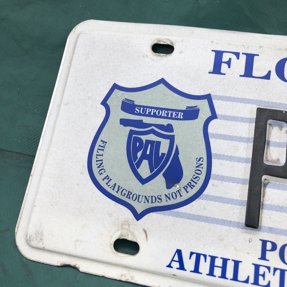 Номерной знак USA Police Florida Полиция Флорида