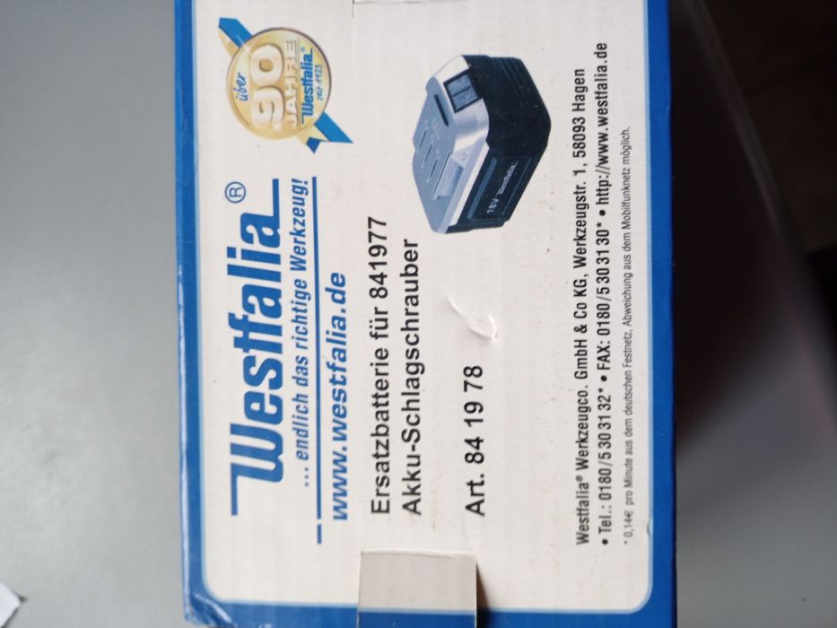 Bateria westfalia 18v 3.0 Ah