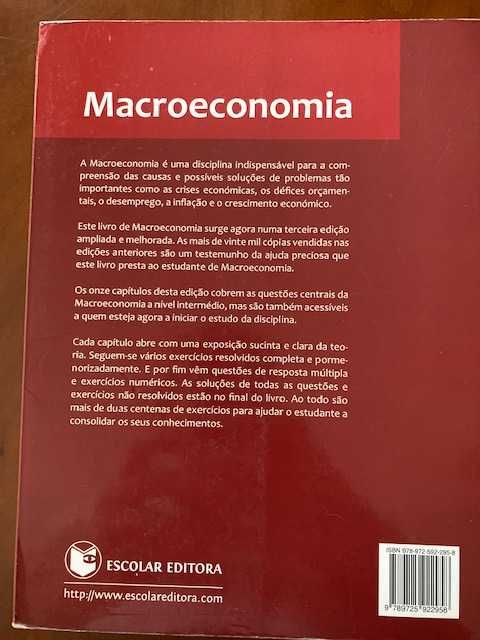 Macroeconomia 3ªedição da Escolar Editora,