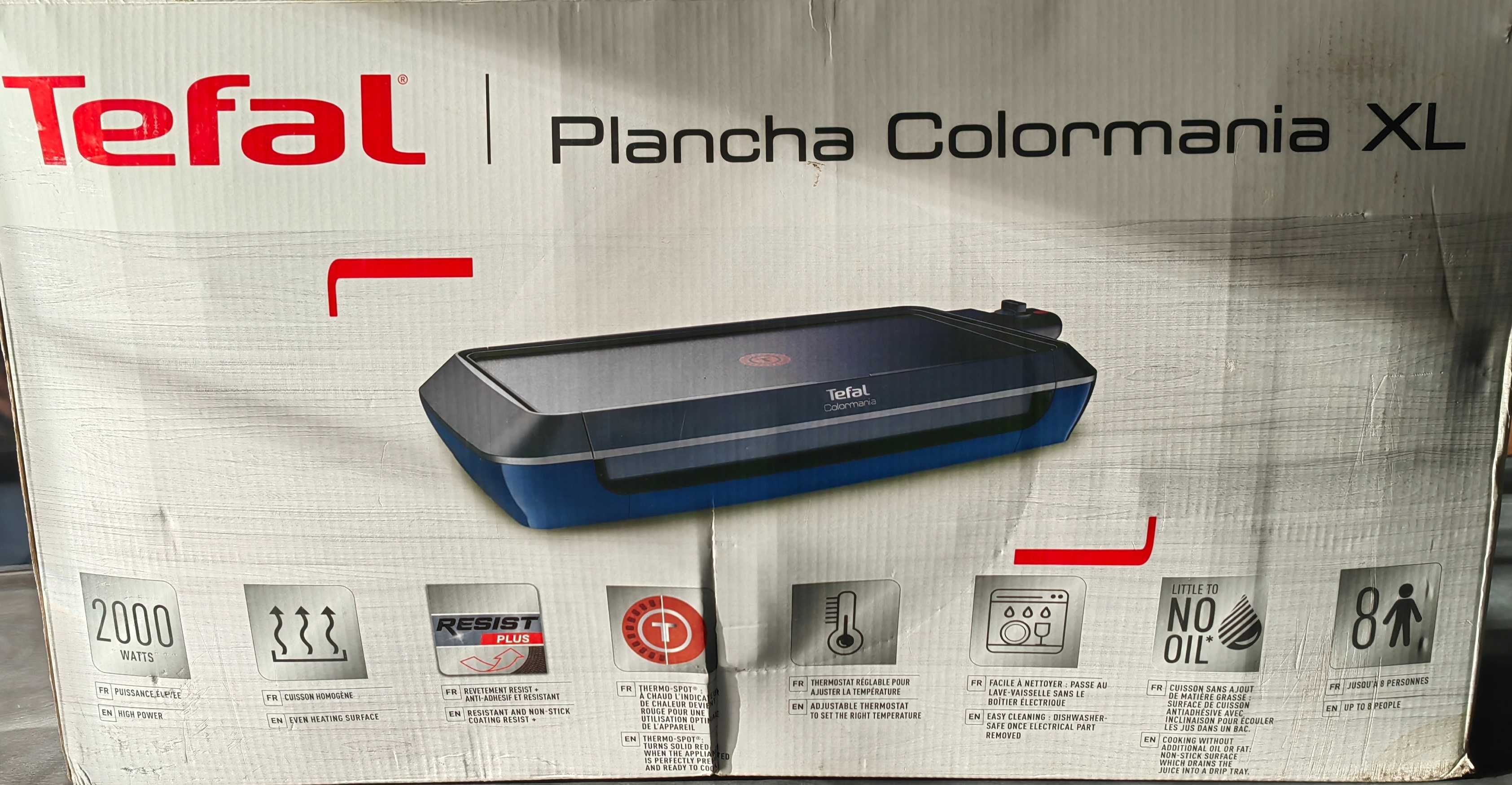 Grill elektryczny Tefal Plancha Colormania XL