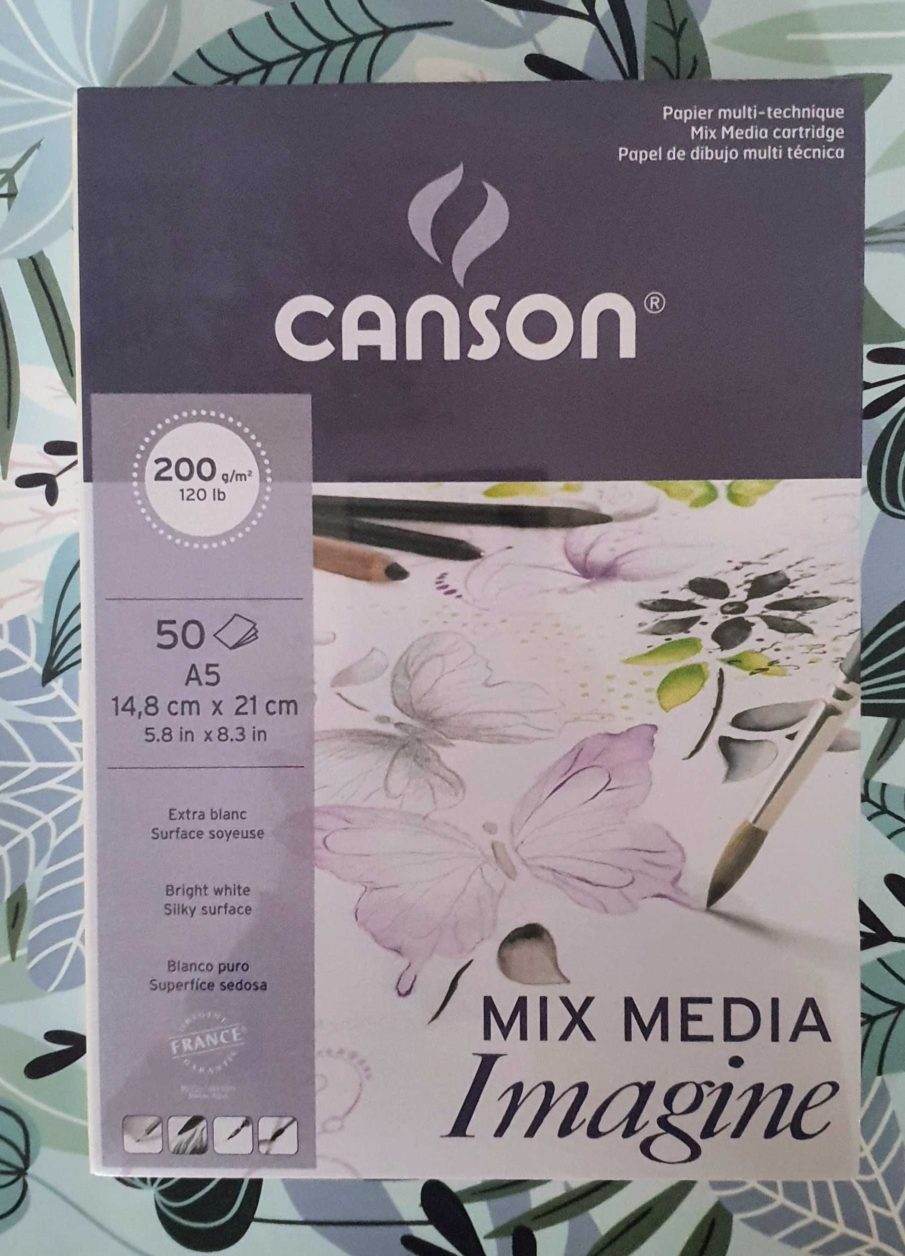 Canson Mix Media Imagine A5 nowy blok papier
