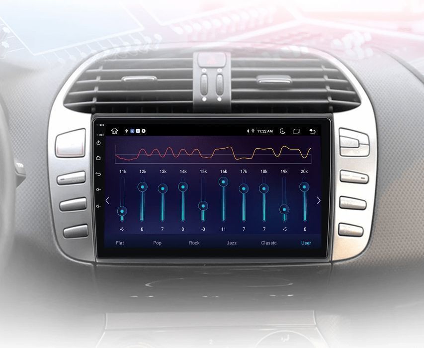 Radio Android dla Fiat Bravo 2007 - 2012, GPS, CarPlay, 6GB, 128GB