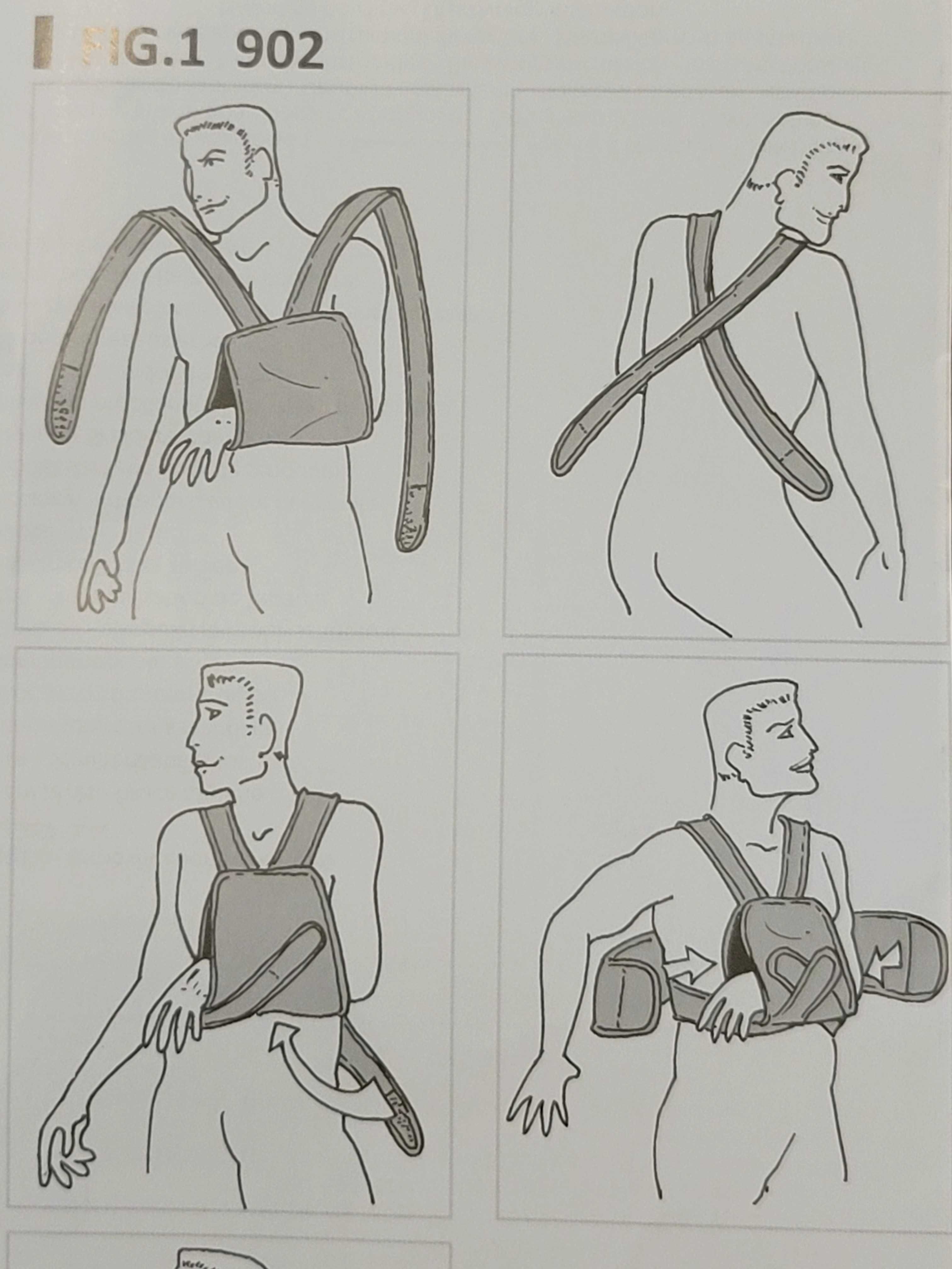 Suporte de braço com imobilizador de ombro