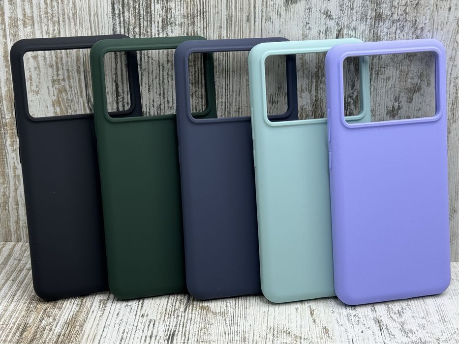 Не пачкаются‼️ Чехол Silicone Case на Xiaomi Poco X6 Pro Чохол