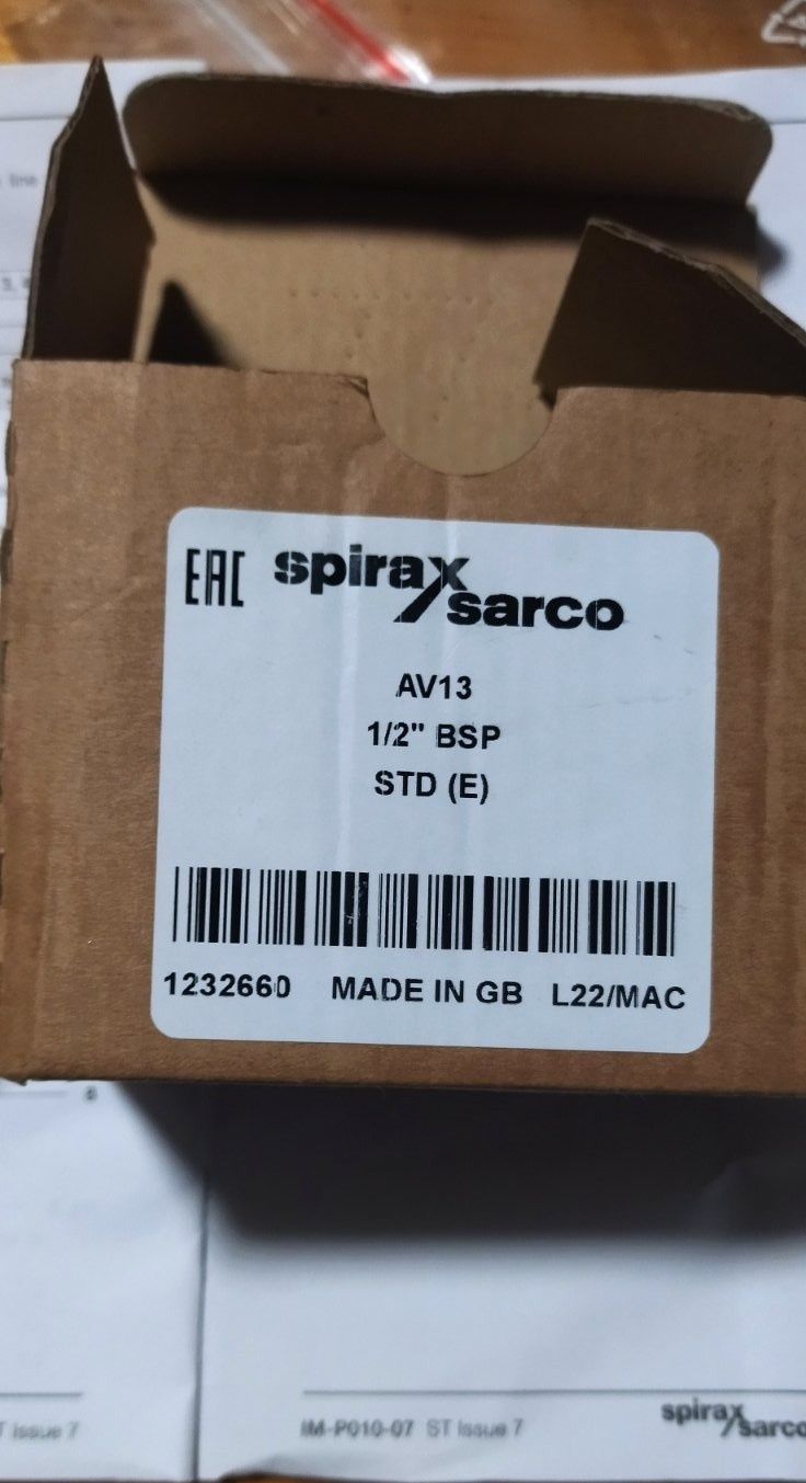 Spirax Sarco Odpowietrznik dla pary AV13