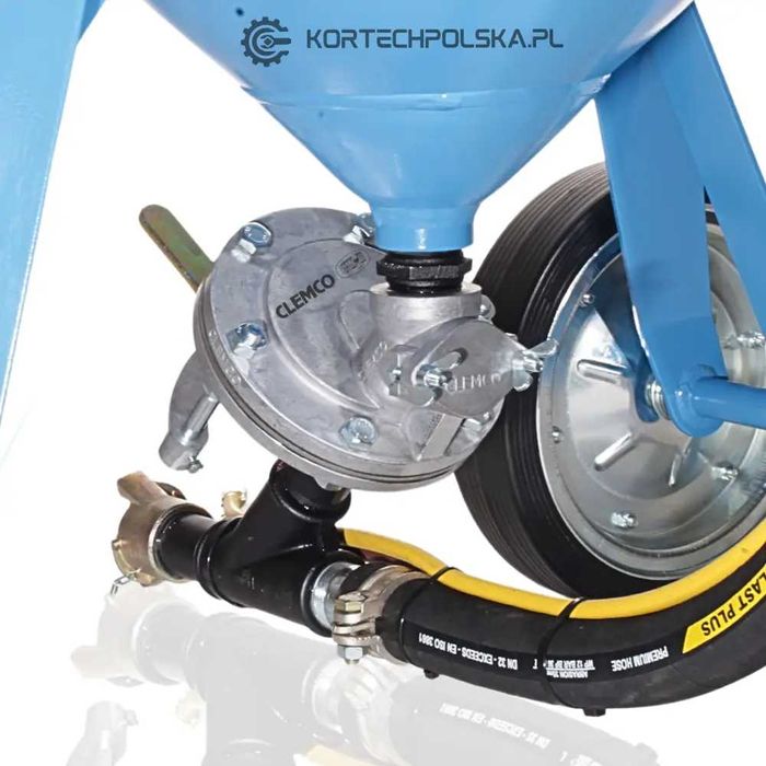 piaskarka OCZYSZCZARKA KO-200FSV Clemco do metalu mobilna na kołach