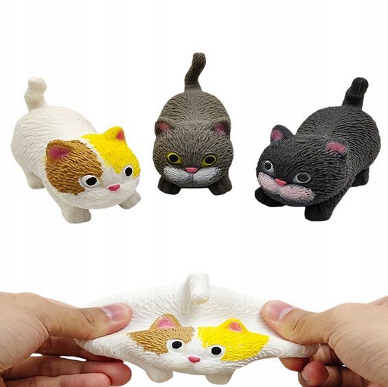 Gniotek Antystresowy Kotek, Kot Mochi Squishy W Kształcie Kotka