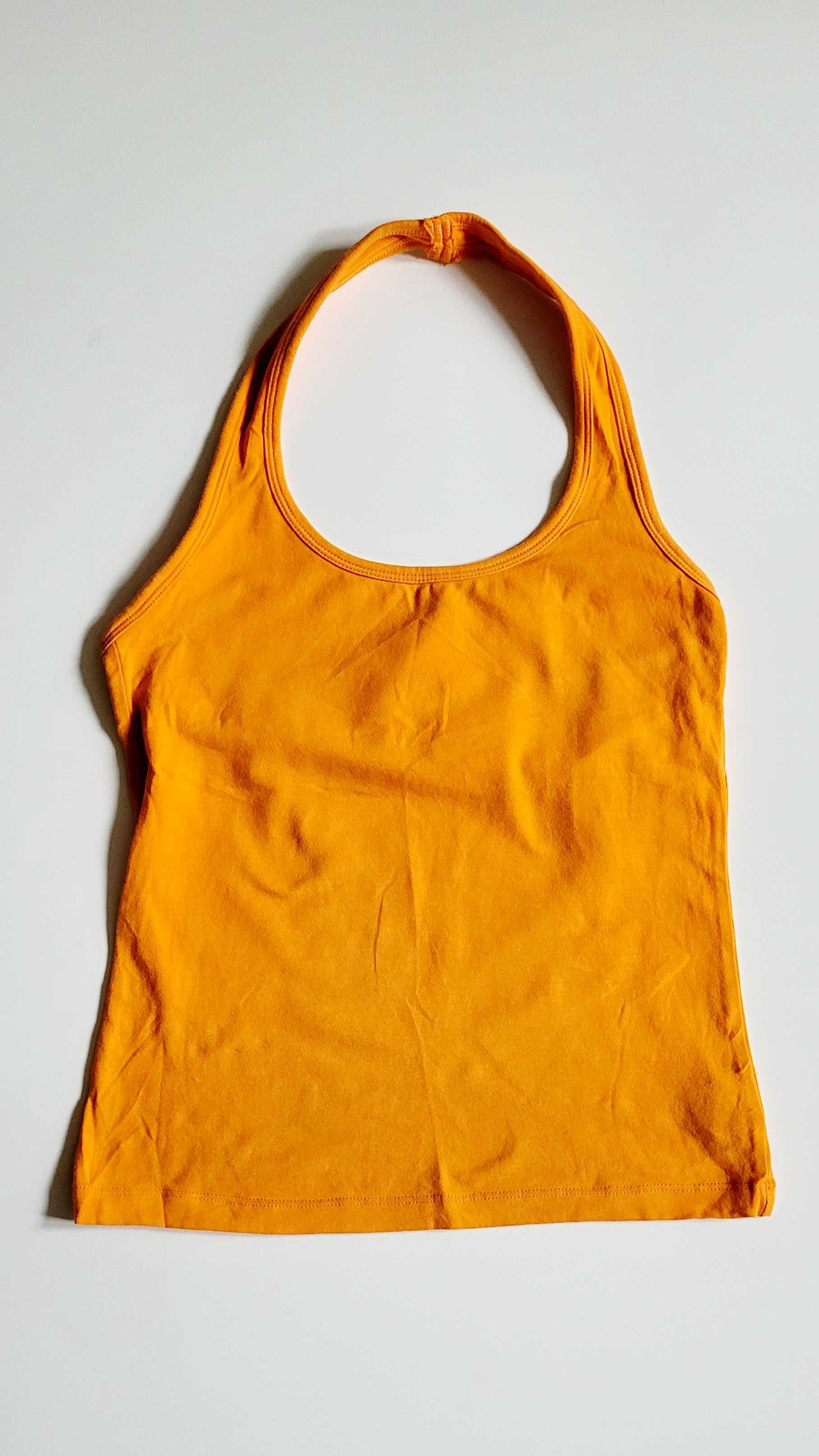 Pomarańczowy top damski