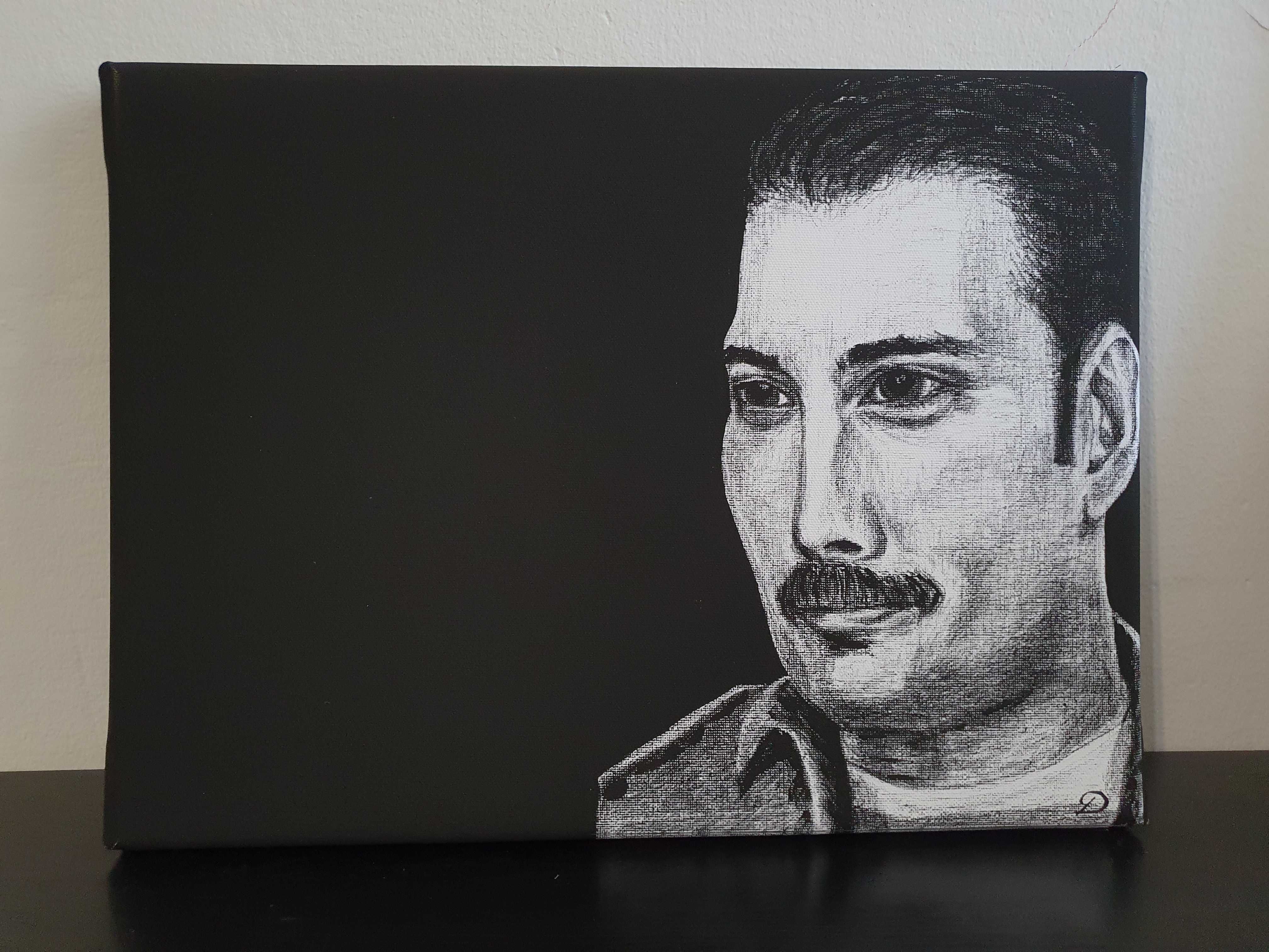 "Mój Freddie" - print autorskiego obrazu na płótnie canvas 30x40x2 cm