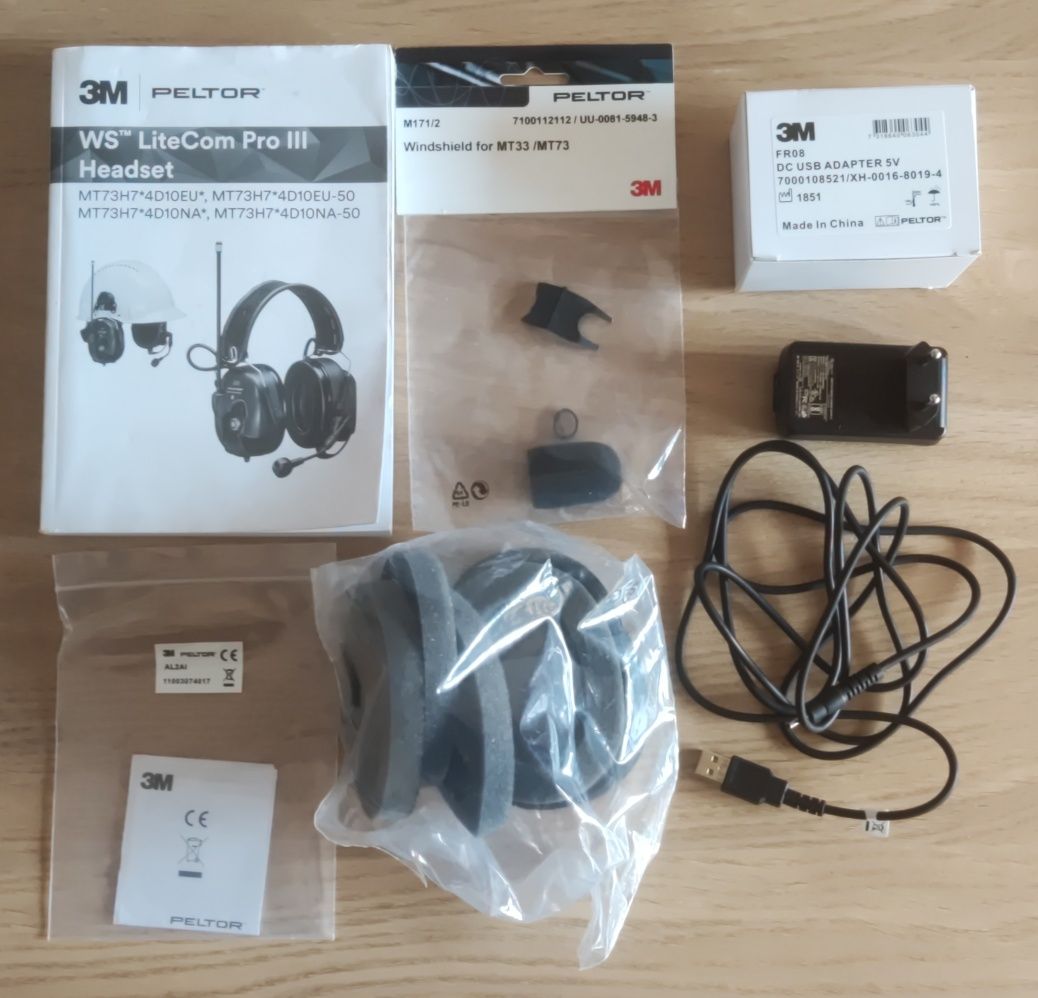 Auscultadores 3M PELTO WS LiteCom PRO III