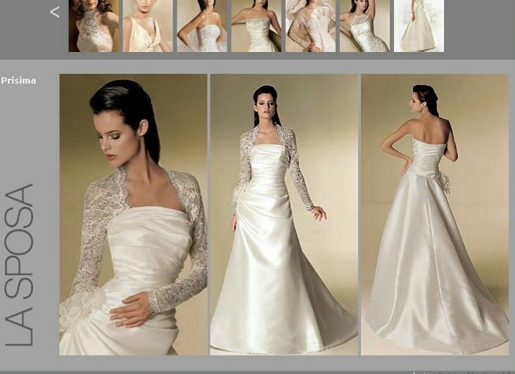 Suknia ślubna LaSposa model Prisima z bolerkiem