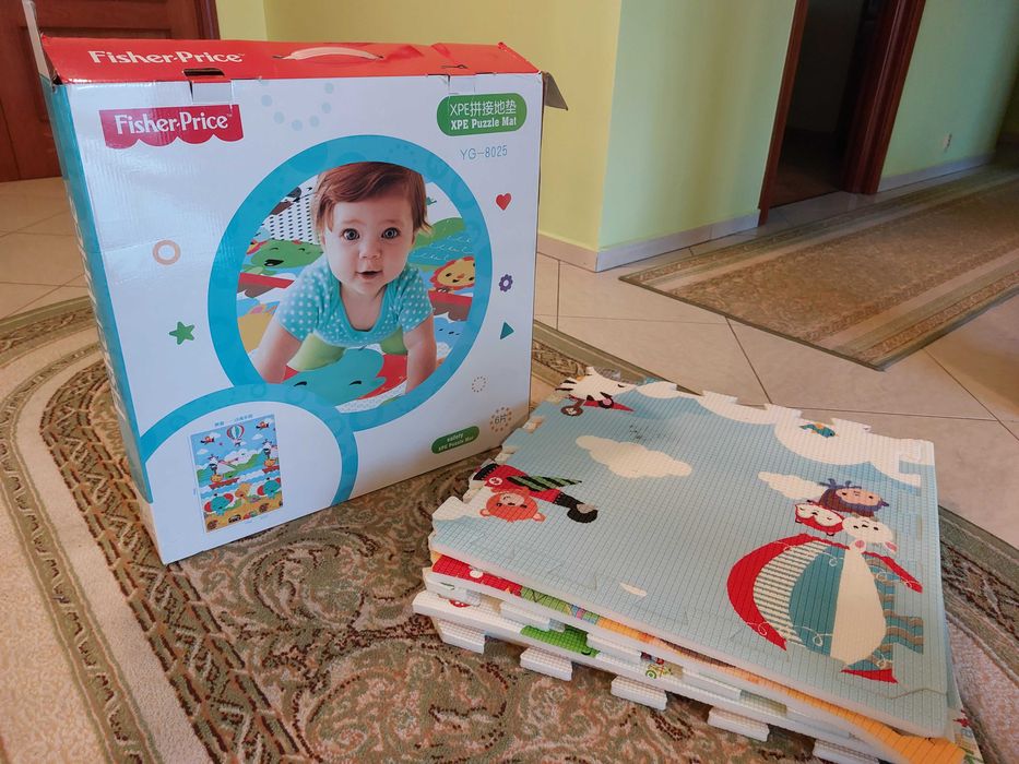 Mata piankowa - puzzle Fisher Price  XXL (180x120cm)