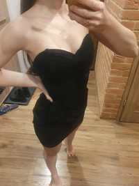 Tally Weijl sukienka czarna bez ramiączek XS 34