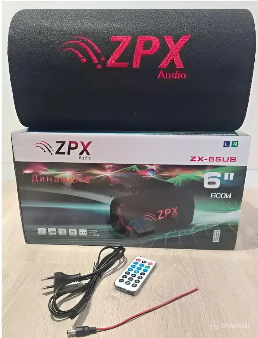 Активний сабвуфер 600 Вт, самбуфер в машину ZPX ZX-6SUB, автосаб