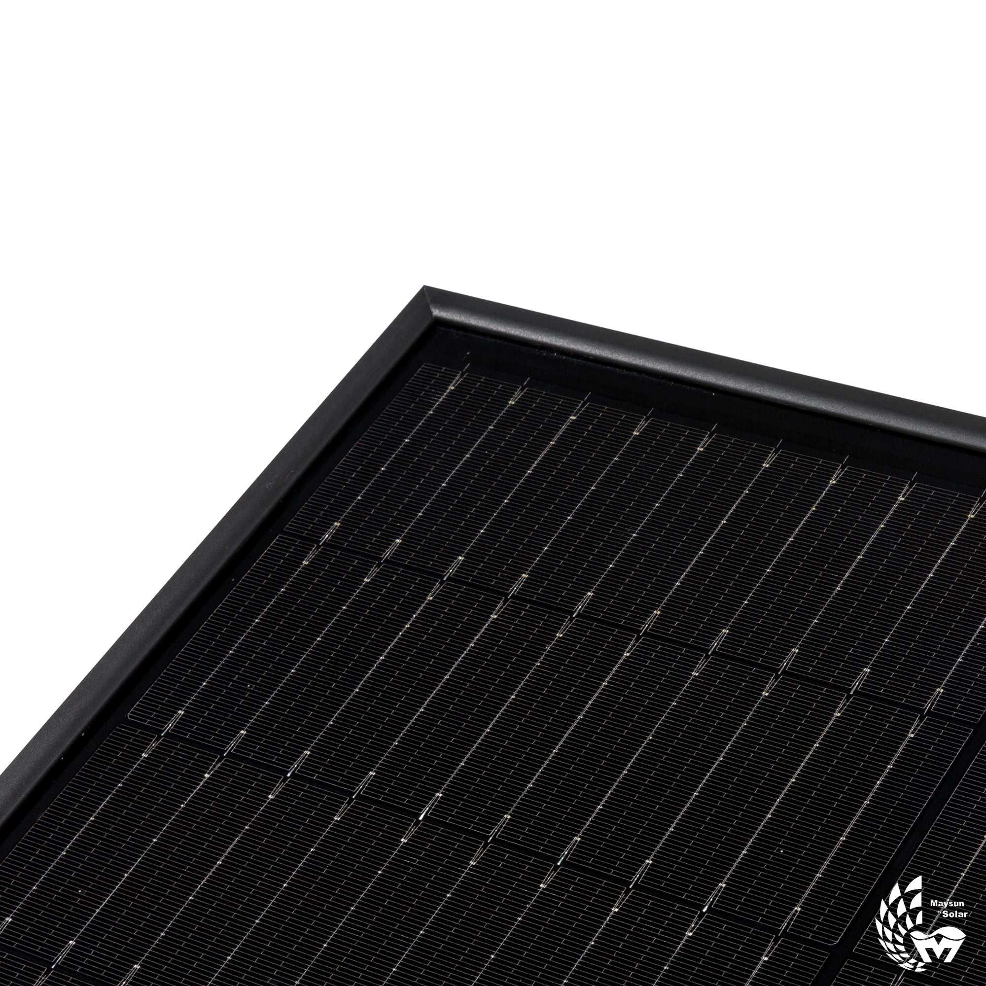 TwiSun 410W preto painel solar bifacial da Maysun Solar