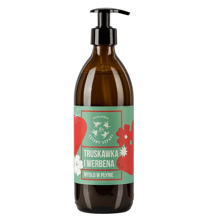 Mydlarnia Cztery Szpaki mydło w płynie Truskawka i Werbena 500ml