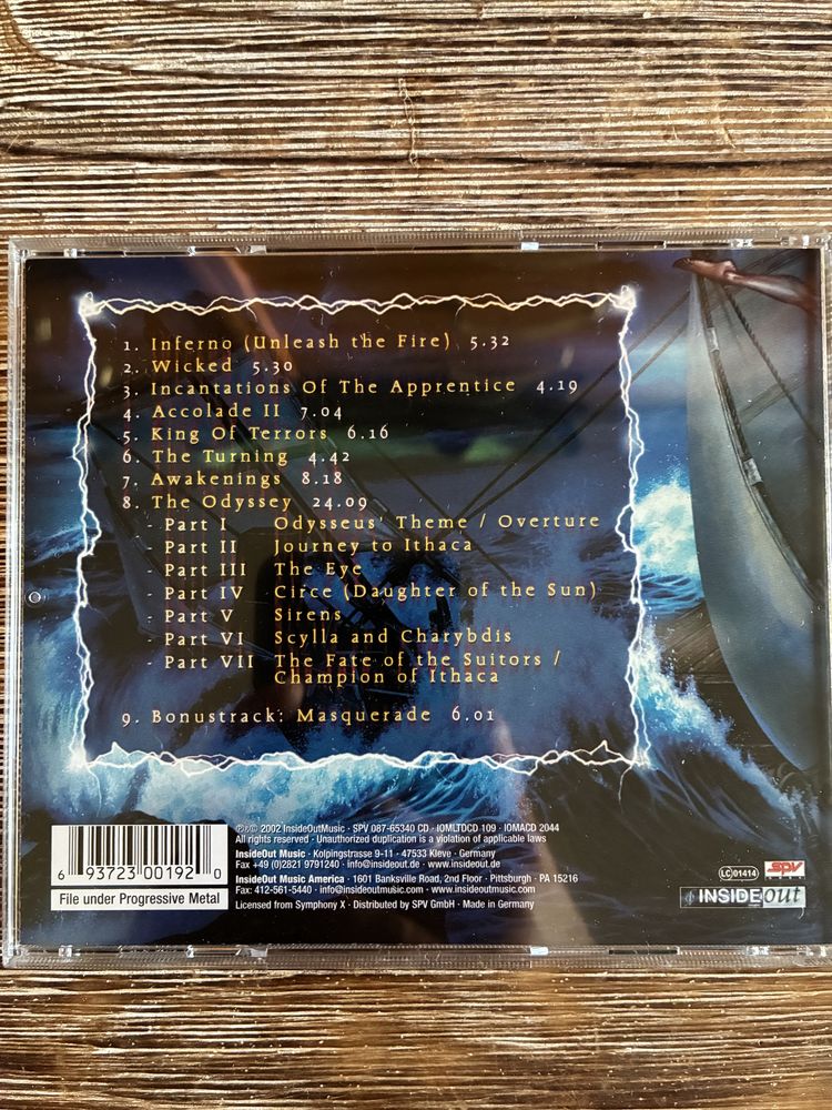 Symphony X - “Odyssey” [CD Metal 2002] **RARO**