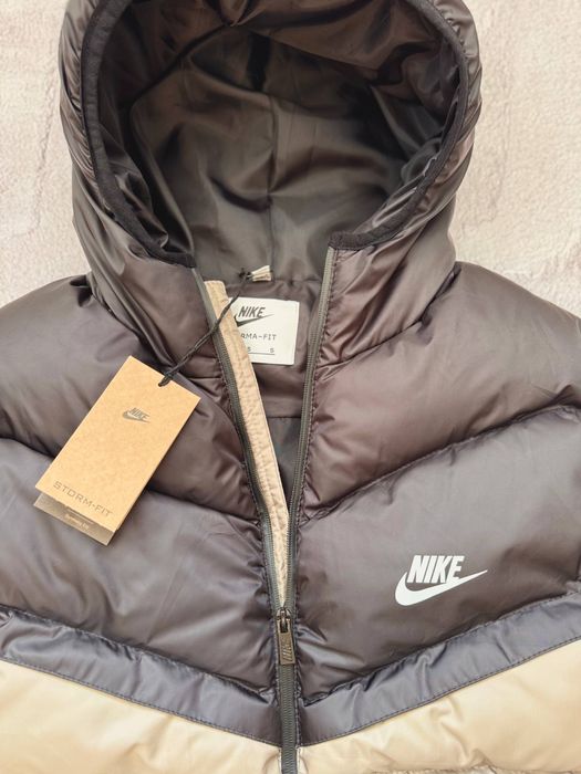 ХІТ СЕЗОНУ! Чорно-оливковий Пуховик Nike Storm-Fit S M L XL XXL