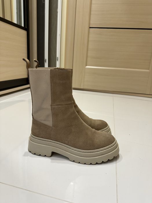 Ботинки, чоботи з натуральної замші челсі