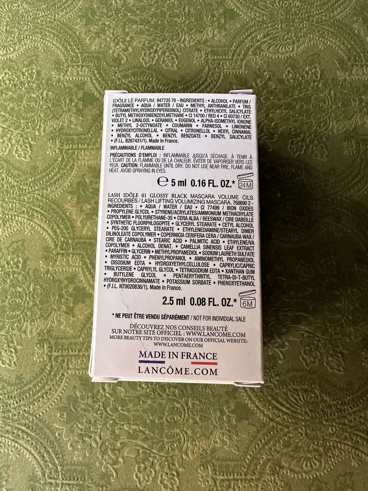Lancome zestaw Idole 5 ml tusz perfumy podróżne