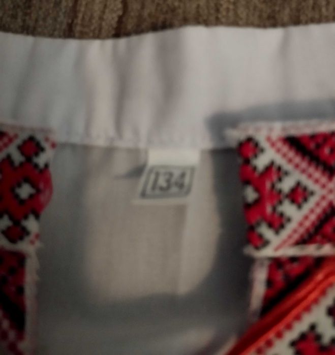 Вишиванка на хлопчика зріст 134 см, вік 8-10 років