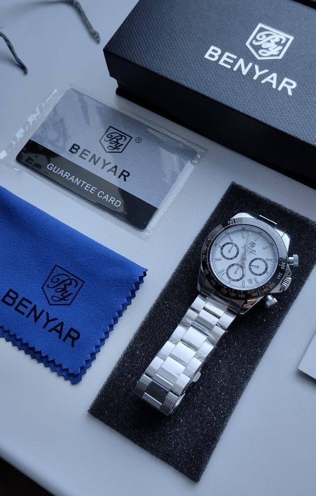 Часы хронограф Benyar хомаж Rolex Daytona