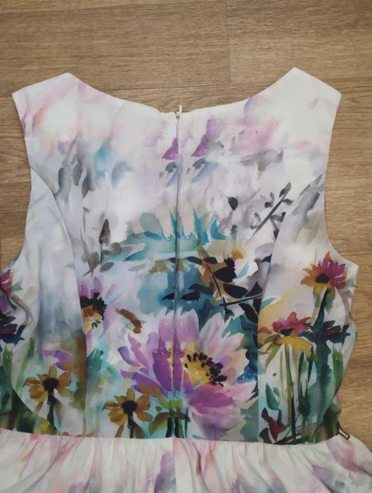 Плаття шифонове . Принт квітковий