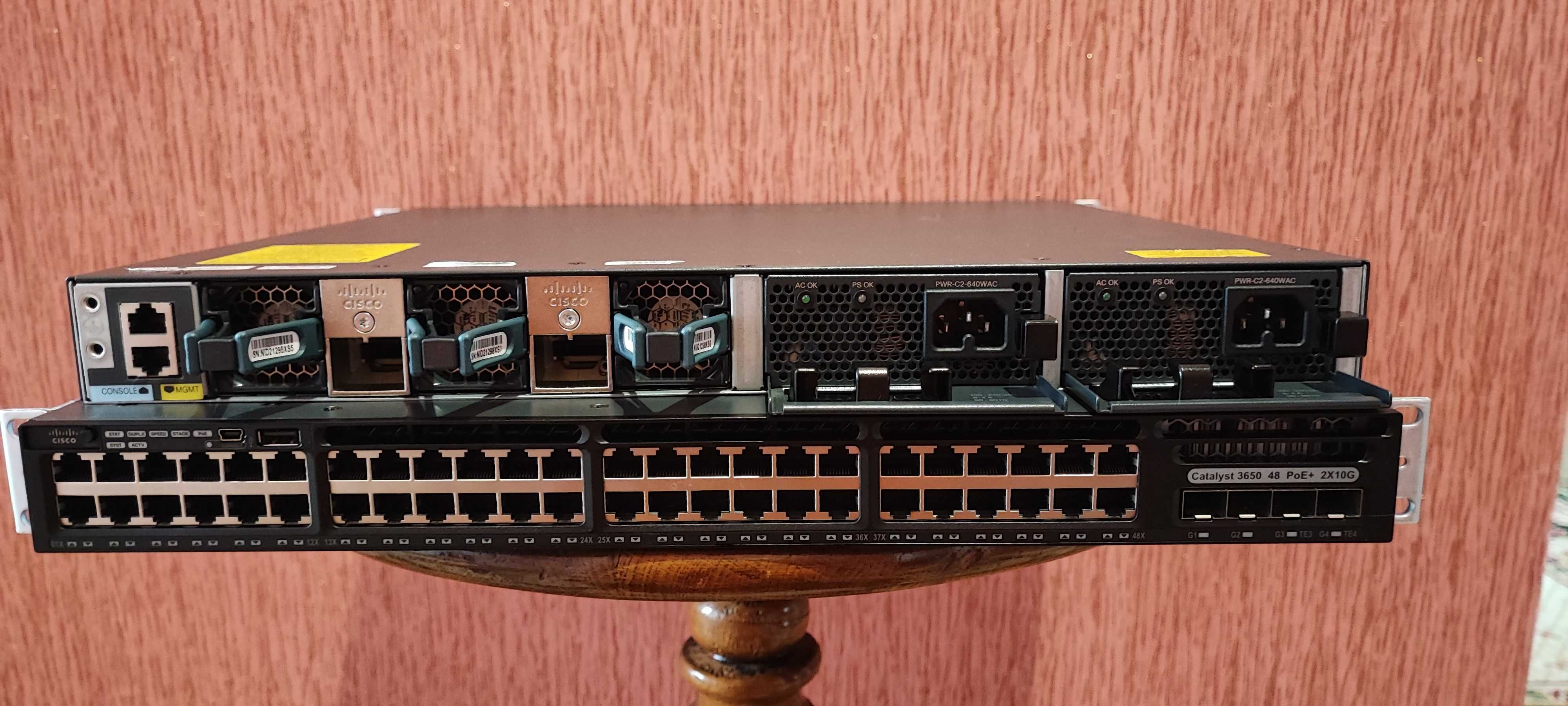 48POE+ Коммутаторы Cisco Catalyst WS-C3650-48PD-L  uplink 10G нал/безн