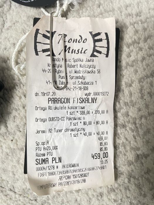 Sprzedam Ukulele Koncertowe Ortego Rulagoon
