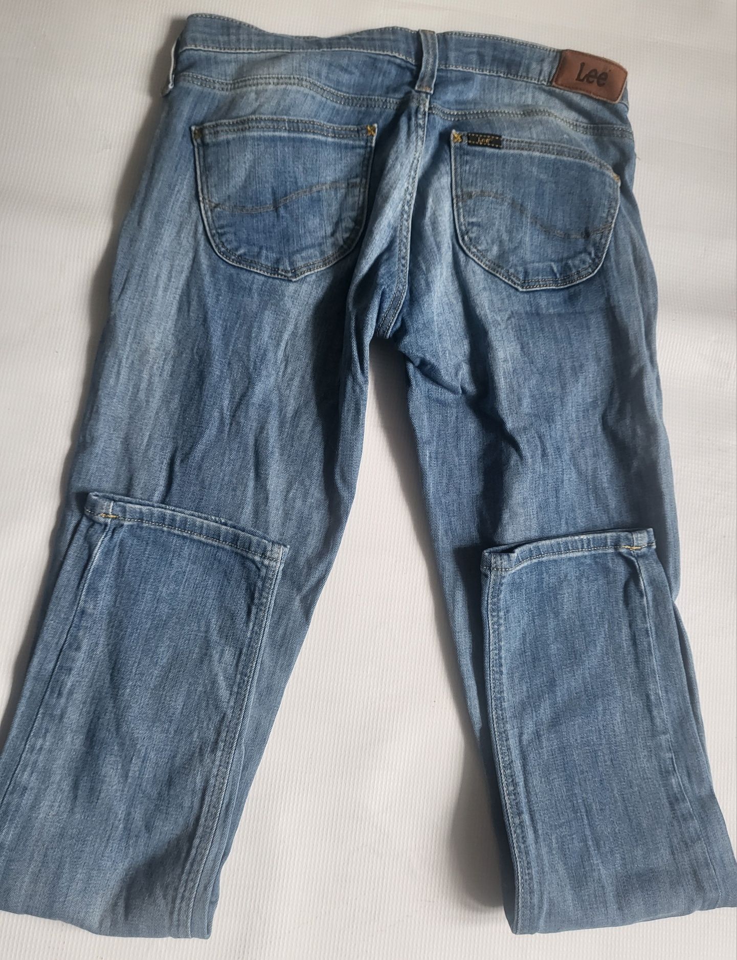Spodnie jeansowe damskie lee biodrowki