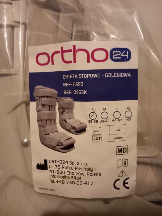 NOWA Orteza na Goleń i Stopę OSS3 walker 35, 36, 37, 38, 39 S
