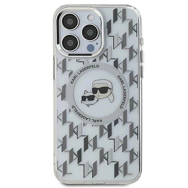 Etui Karl Lagerfeld IML Monogram Karl & Choupette Head MagSafe na iPho