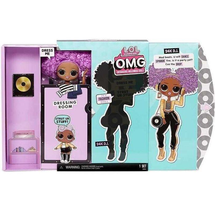 Кукла LOL Surprise OMG 24K DJ ЛОЛ ОМГ Леди Диджей оригинал