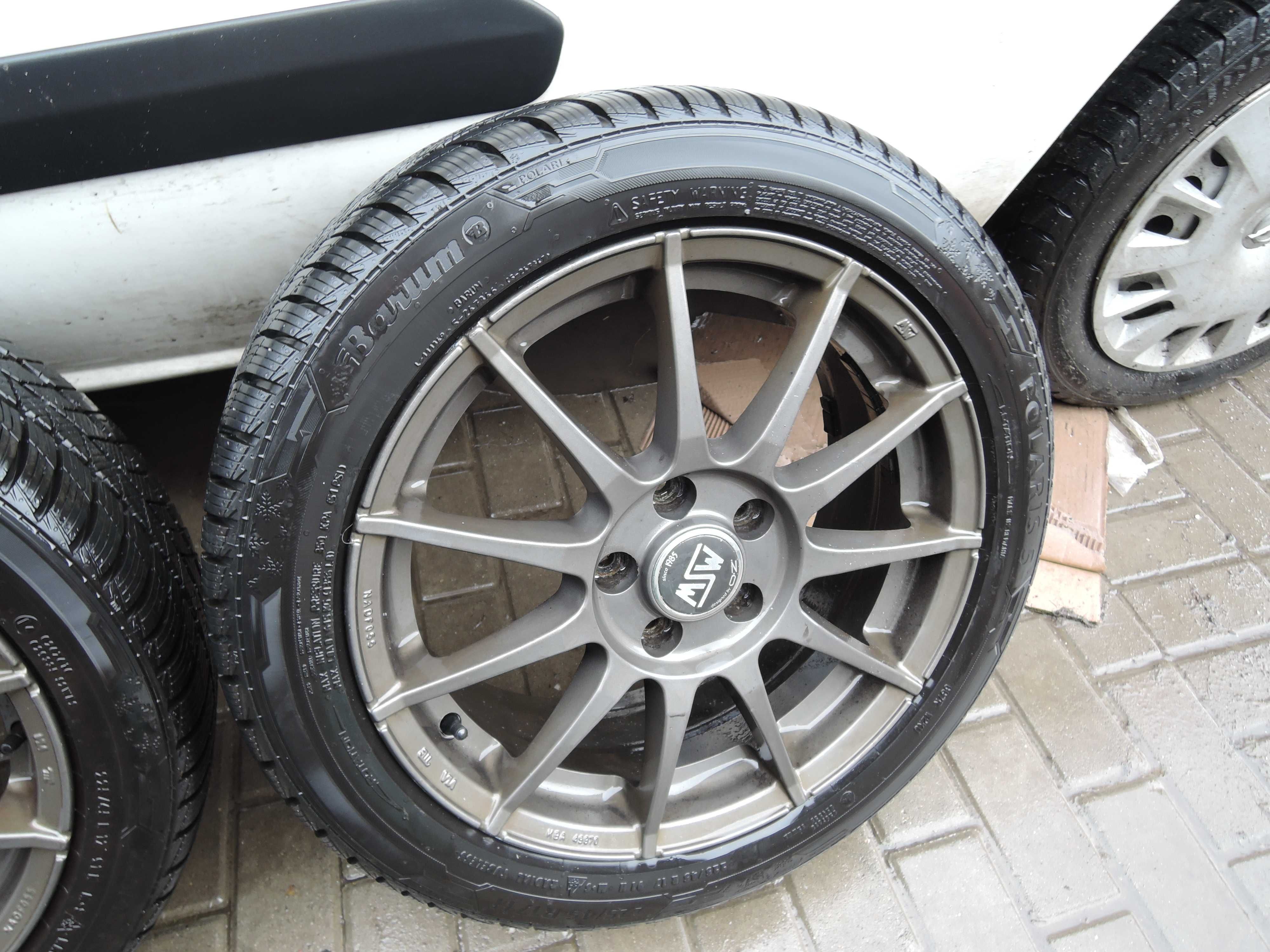 Felgi MSW 17 5x112 et 35  orginał opony zima nowe