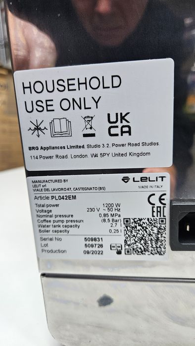 Ekspres do kawy Lelit Anita PL042EM