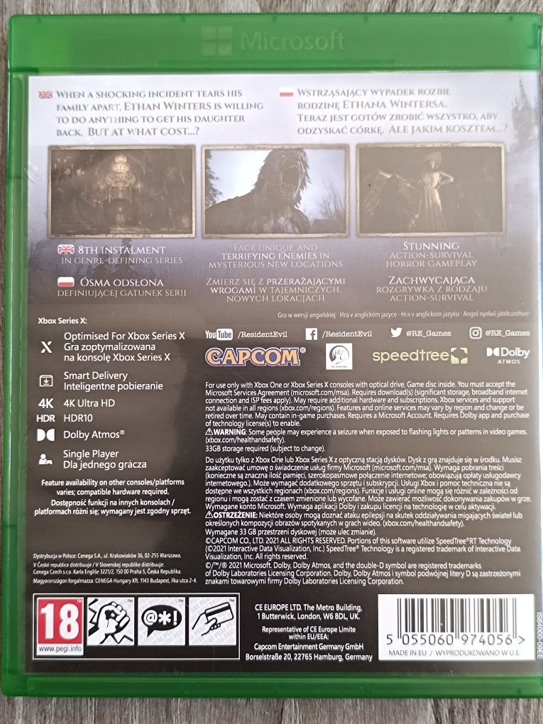 Resident Evil Village Xbox One Series X Stan Idealny