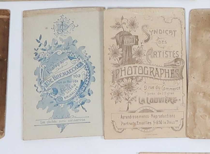 25 Fotografias antigas em cartão Séc. XIX/XX
