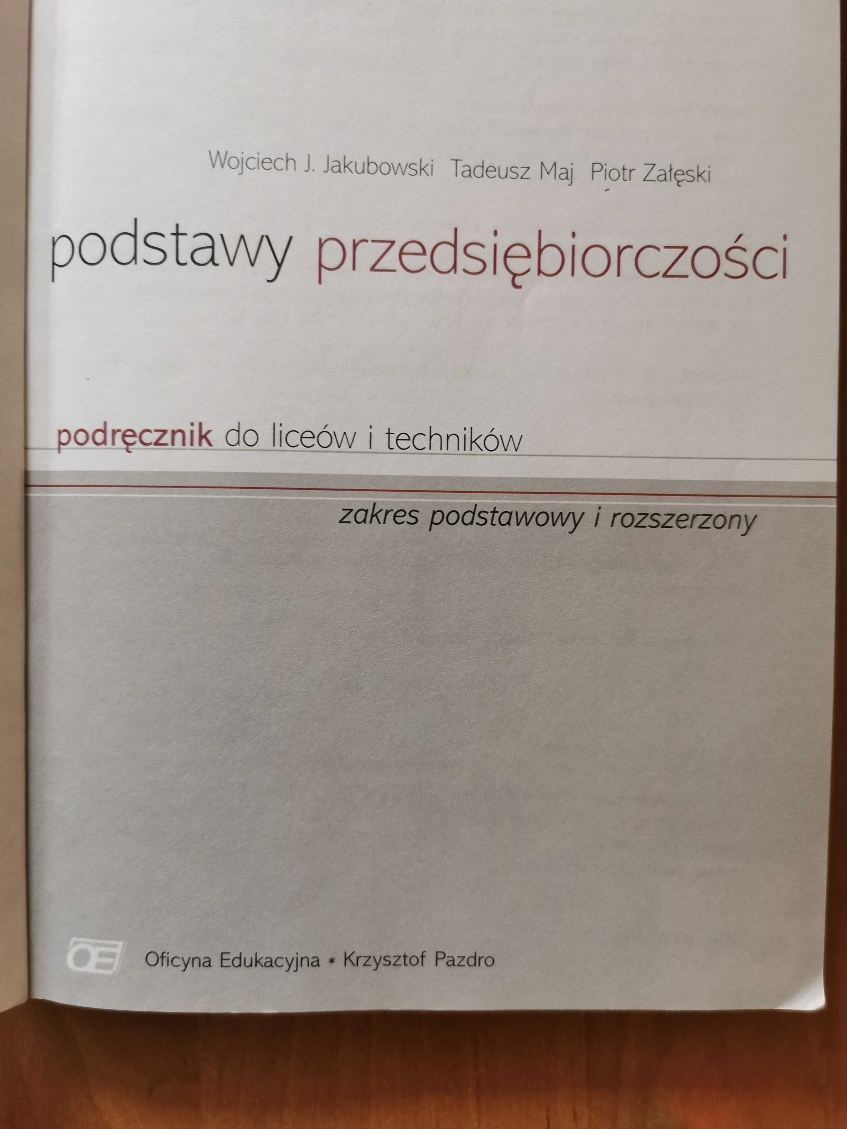 Podstawy przedsiębiorczości Jakubowski Maj Załęski podręcznik