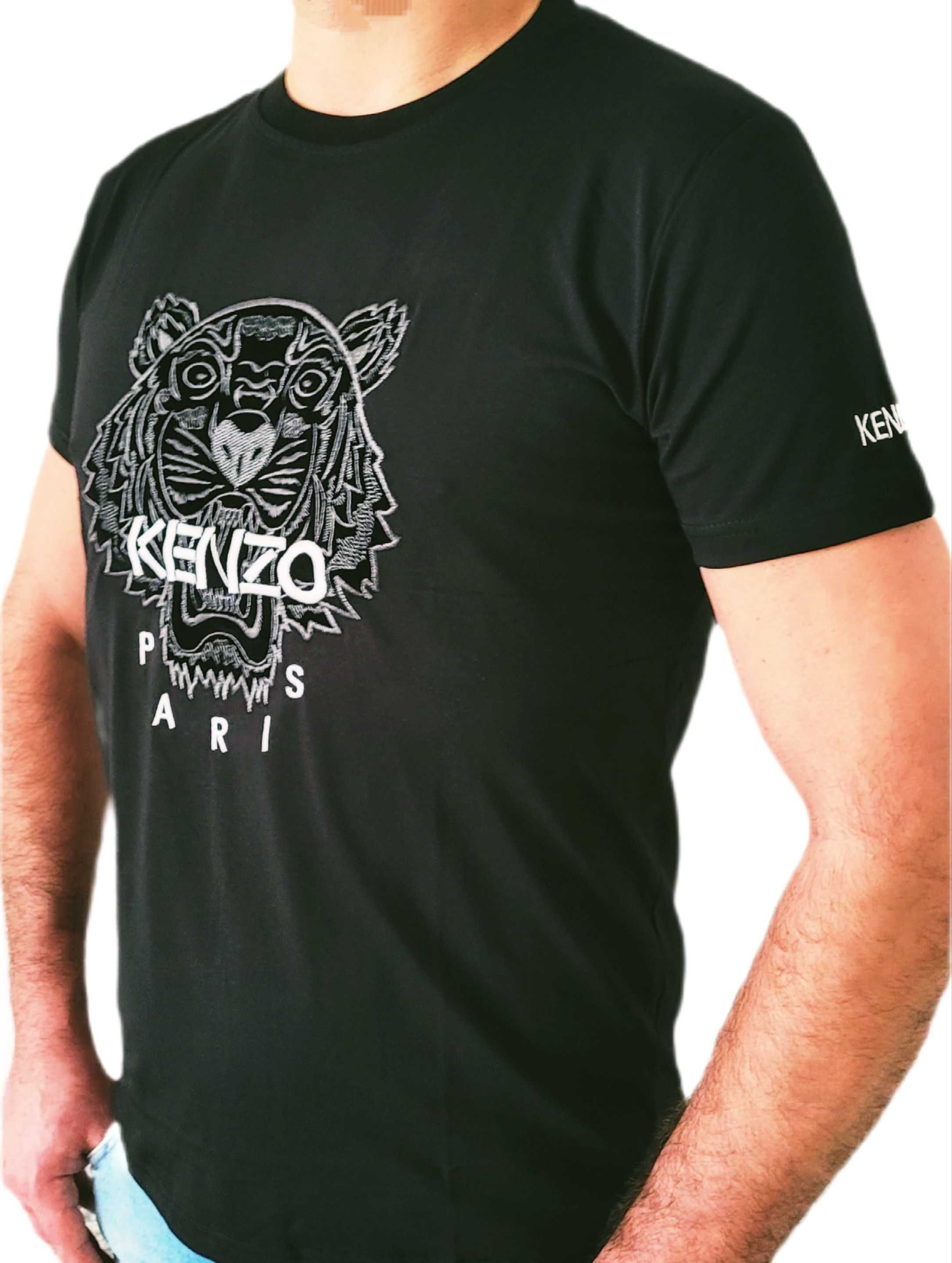 Koszulka T-shirt KENZO Paris Tiger czarna roz.S