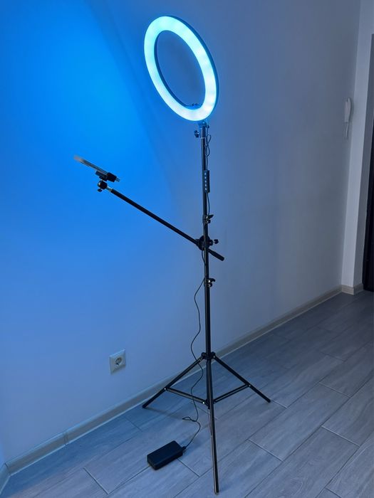 Штатив стійка журавель посилений для телефону/ кільцевої лампи